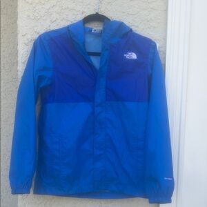 The Northface Youth Jamie Shell Windbreaker Dry Vent Blue Jacket Size L